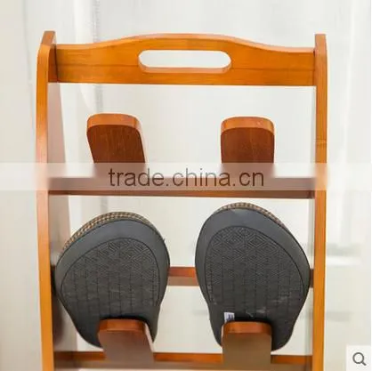 2017 Hot Selling Wooden Folding Shoe Rack photo-3