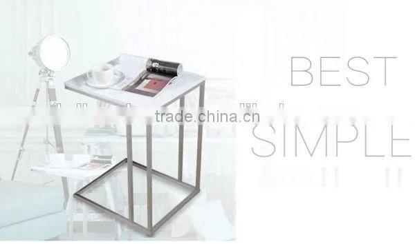 China Supplier Square Polished Metal Stainless Steel Computer End Table Frame photo-4