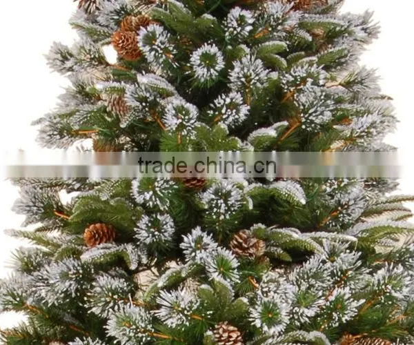Artificial Christmas Tree With Snow and Pinecone photo-3