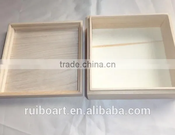 China Factory Supply Cheap Paulownia Wooden Box photo-3