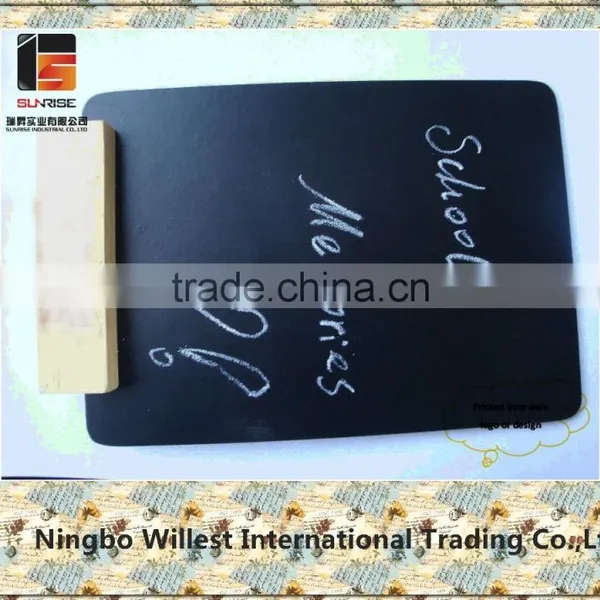 Mini Size Chalkboard With Wooden Base photo-2