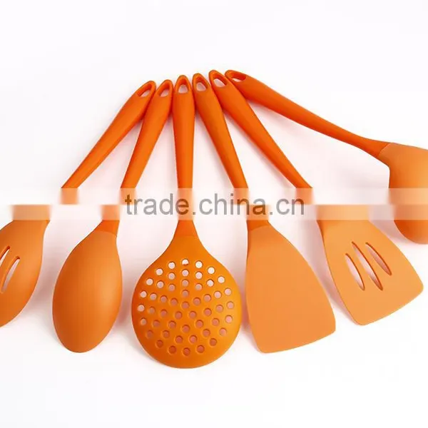 Factory Silicone Handle Nylon Colorful Kitchenwares Factory Silicone Handle Kitchen Utensils photo-6