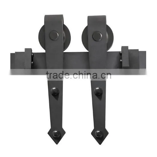 Antique Barn Door Hardware Horseshoe Sliding Door Hangers Track Roller Wheels photo-4