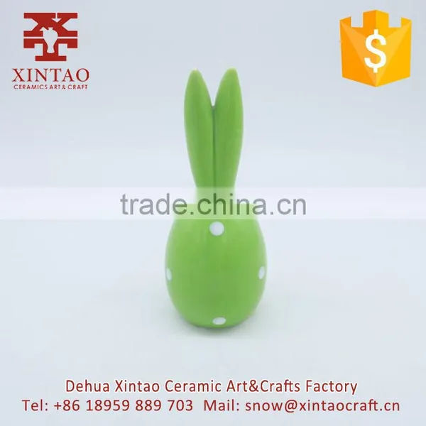 Small Atm Children Cute Rabits Ceramic Money Box Coin Bank Dehua Suppliers photo-2