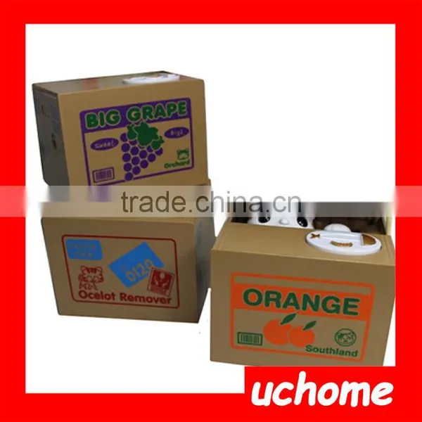 UCHOME Factory Wholse Piggy Bank/cat Stealing Saving Money Box/plastic Coin Bank photo-6