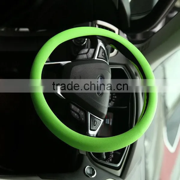 Safe Silicone Material Car Accessories Custom Steering Wheel Cover Supplier photo-2