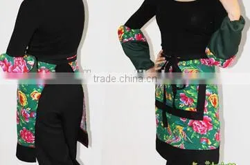 Personality Printing Bust Cotton Apron, Restaurant Milk Tea Shop Half Short Corset photo-4