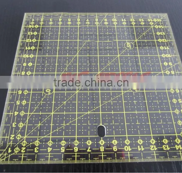 Kearing Rigid Plastic Patchwork Quilting Rulers Metric Squares for Quilt 16 * 16 CM #KPR1616 photo-4