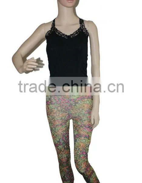 Digital Printed Nylon Leggings photo-4