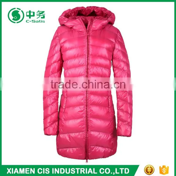 Morden Style Long Length Winter Warm Goose Down Coat for Women photo-3