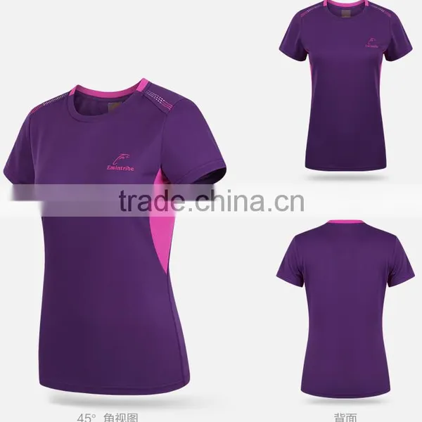 Men Breathable Sweat Plain T-shirts/women Sport Dri Fit Custom T-shirt photo-5