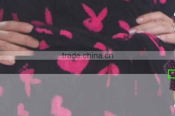 Women 100 Polyester Printed Hooded Adult Bathrobe photo-6