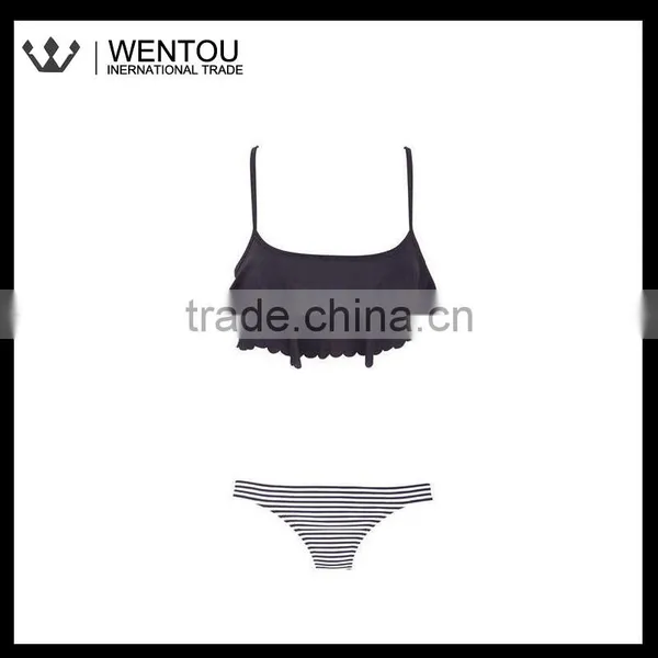 Fashionable Charming Scalloped Bikini photo-2