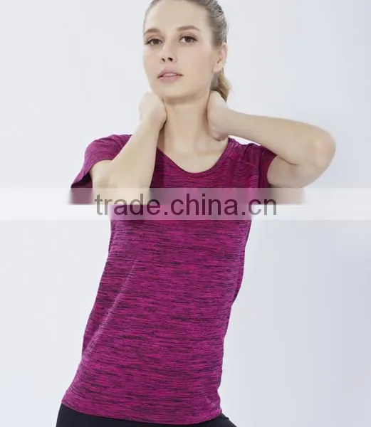 Compressed Circle Neck OEM Service T-Shirt Sports Jersey New Model Women Sportswear photo-4