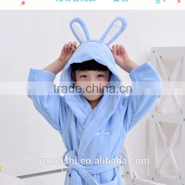 Hot Selling Wholesale Welsoft 100% Cotton Baby Bathrobe Sleeveless Bathrobe photo-3