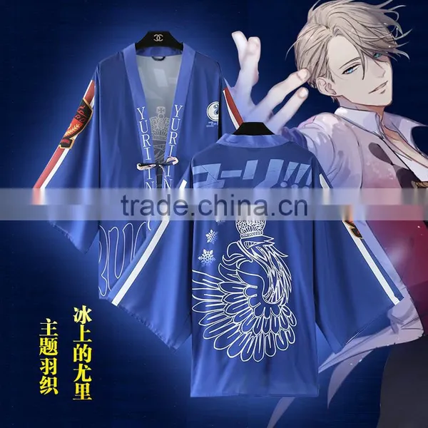 Yuri On Ice Cartoon Blue Wholesale Cosplay Japanese Anime Costume photo-2