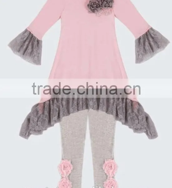 Zhejiang Yiwu Girls Long Sleeved Clothes Give You a Different Dress Feeling Long Autumn Stripes Wrinkled Girls Cotton photo-5