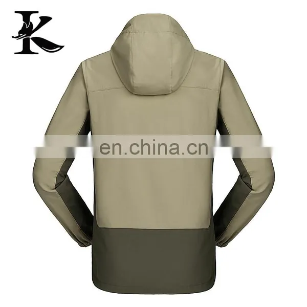 OEM Service Outdoor Mens Hooded Waterproof Softshell Jacket photo-2