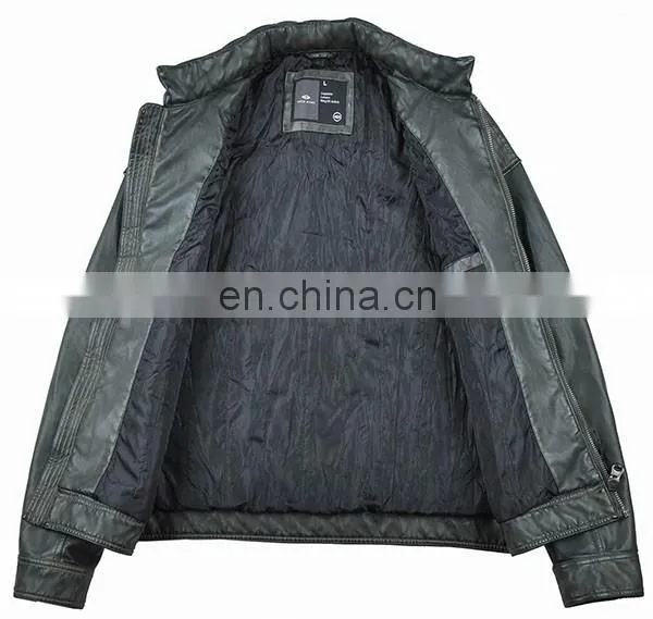 2015 New Model Designer Buffalo Leather Jacket photo-3