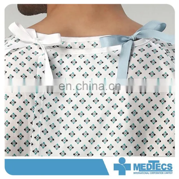 Patient Nightwear Recovery Non-tangle Ties Hospital Gown photo-4