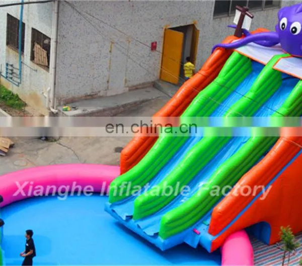 Large Summer Playground Equipment Swimming Big Water Slides for Sale photo-2