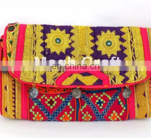 Vintage Afghan Kuchi Coin Clutch- Tribal Handmade Banjara Coin Clutch-Gypsy Banjara Coin Clutch photo-2