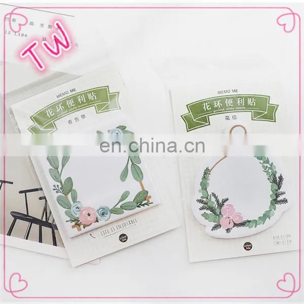 Logo Printed Custom Printing Fancy Stationery for Kids Cute Multiple Colour Flower Design Paper Sticky Notes photo-4