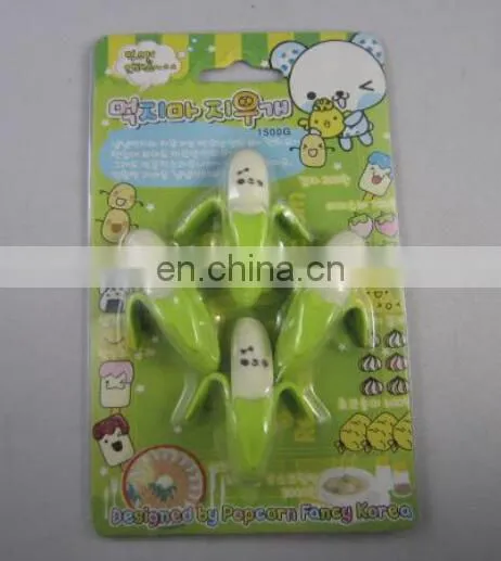 4pc Banana Shape Eraser Set Children Fancy Fruit Eraser Set photo-2