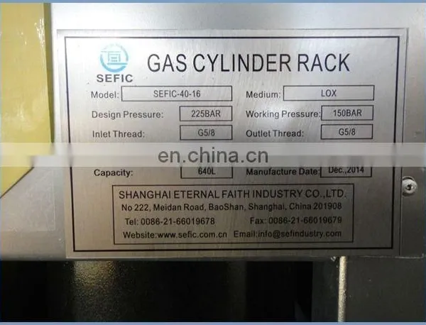 High Pressure Gas Cylinder Bundled Industry Gas Cylinder Racks With DNV/TPED Certificate photo-6