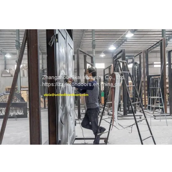 #007 Competitive Price Custom Wrought Iron Door photo-3