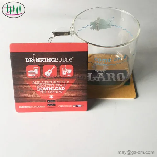Absorbent Paper Coaster For Drink Bar photo-2