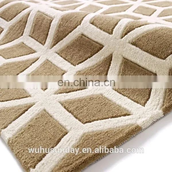 Chinese Polyester Hand Tufted Carpet Rugs Handmade Polyester Carpet photo-2