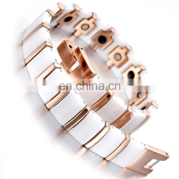 Mens Magnet Hematite Tungsten Ceramic Magnetic Bracelet Health Benefits photo-5