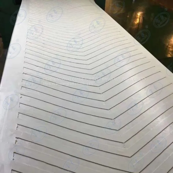Corrugated Sidewall Conveyor Belt Large Inclination Angle Side Guard Conveyor Belt Construction Conveyor Belt
