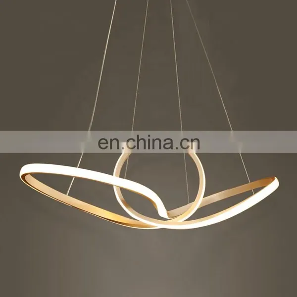 Tpstarlite Factory Direct Unique Shape Gold Custom Living Room Modern Pendant Lighting Chandelier photo-5