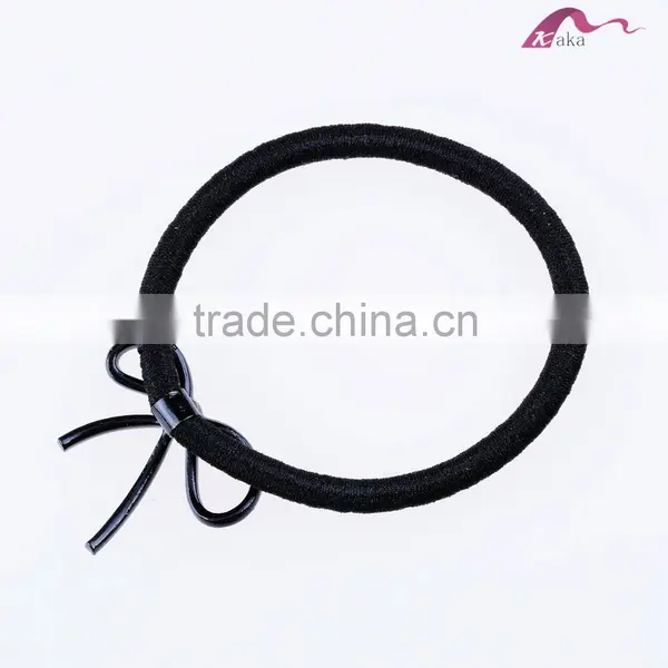 Cute Fancy Style Charming Bowknot Decorated Crystal Hair Elastic Rubber Bands For Girls Ponytail Holder photo-3