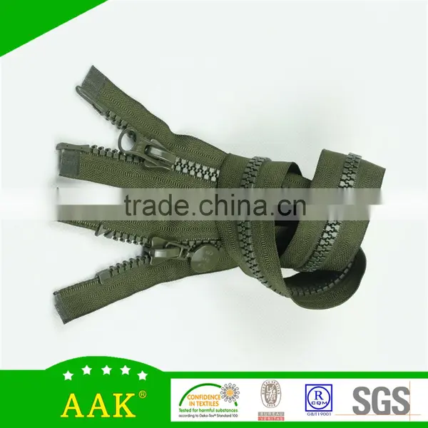 8# Plastic Double Sliders Zip for Cases photo-2