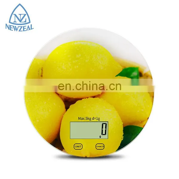 High End Quality 5kg1g Digital Kitchen Scale Highly Accurate Round Food Scale photo-2