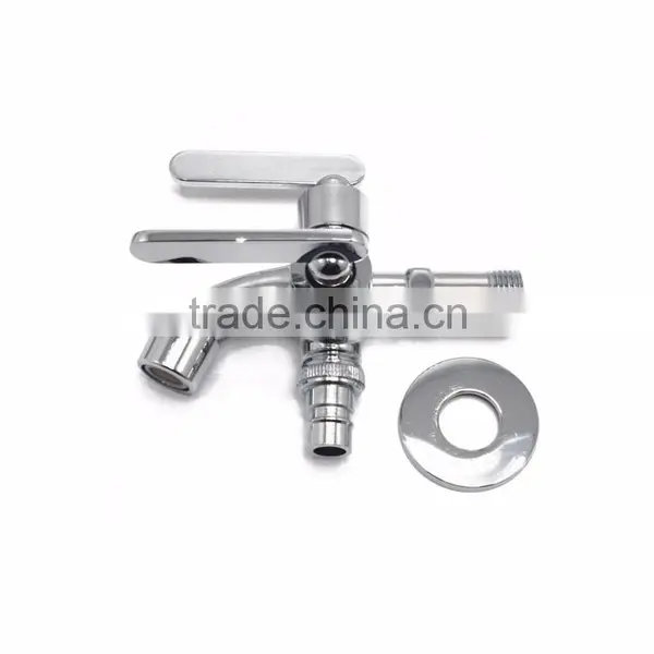 Wall Mounted Two Way Double Handles Tap Bibcock photo-5
