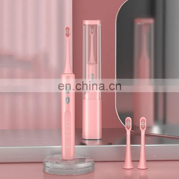 New Style Travel Innovative Silicone Wholesale Pink Rechargeable Electric Toothbrush photo-3