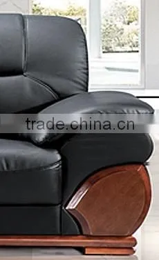 Oupusen 1 1 3 Black Home Wooden Sofa Set photo-5