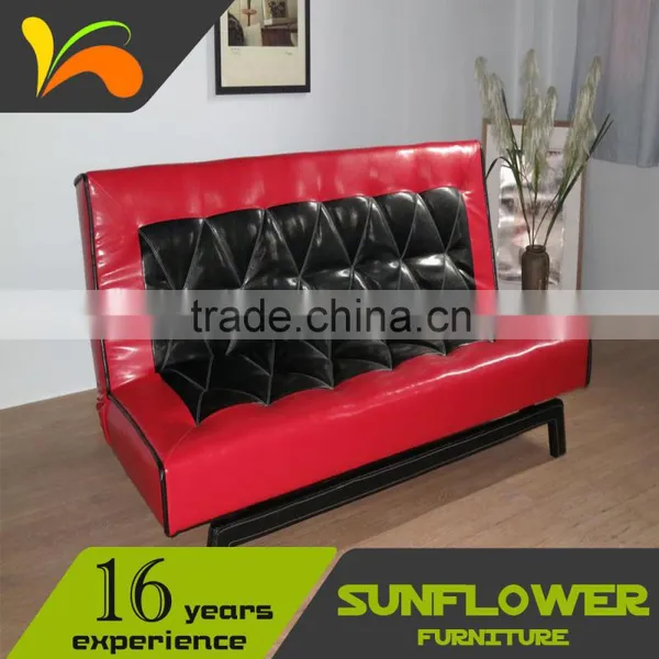 Latest Design Black& Red Leather Office Chair / Folding Sofa Bed photo-2