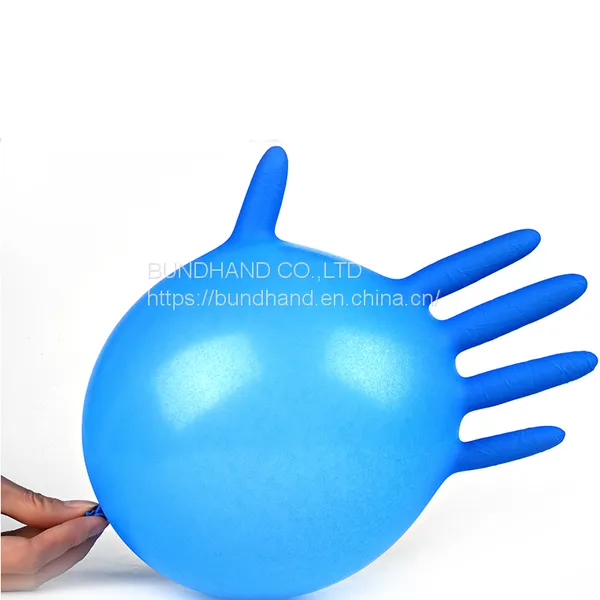 Dark Blue Disposable Nitrile Powder Free Gloves Examination Gloves for Beauty photo-4
