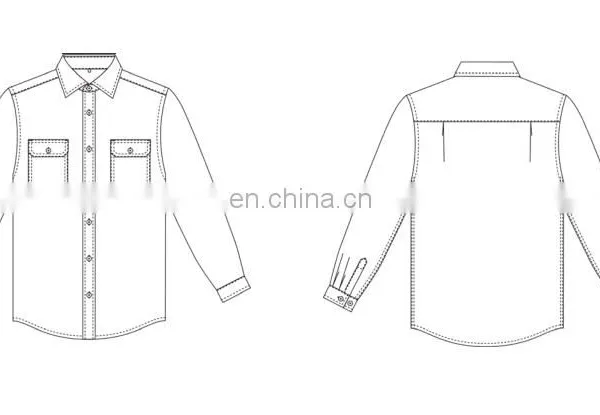 Reusable Washable Long Sleeve FR Fire Retardant Clothing or Shirts For Men's Safety Working Protection in Khaki . photo-5