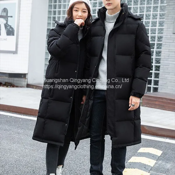 2023 Unisex Winter China Casual Custom Logo Design Fashion Stylish Big Long Puffer Cotton Custom Down Mens Jacket With Hood photo-5