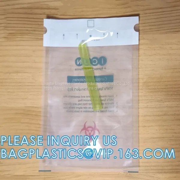 Zipper Locking Pouches for Specimens, Biohazard Specimen Bag, Biohazard Specimen Transport Bag, Autoclavable Bags photo-2