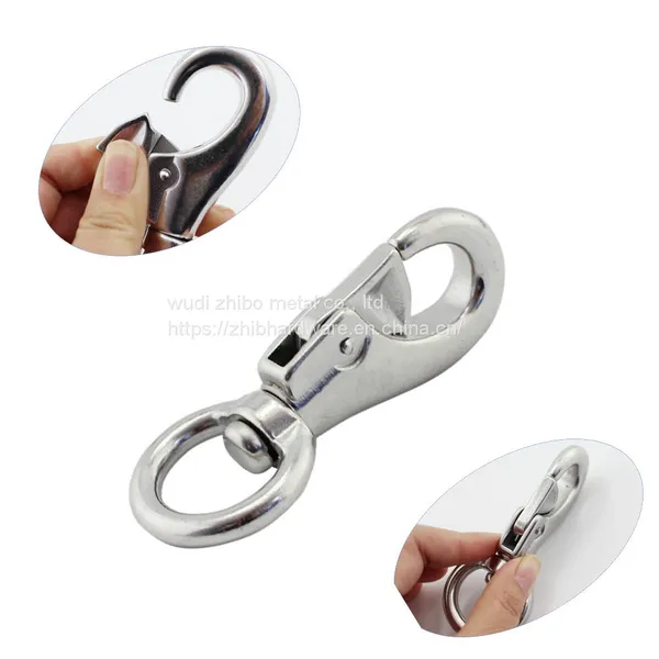 Marine Hardware 304/316 Stainless Steel Bull Swivel Snap Hook photo-5