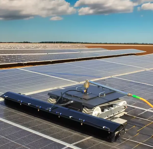 Solar cleaning robot Manufacturer solar module cleaning robot track water washing solar panel cleaning robot