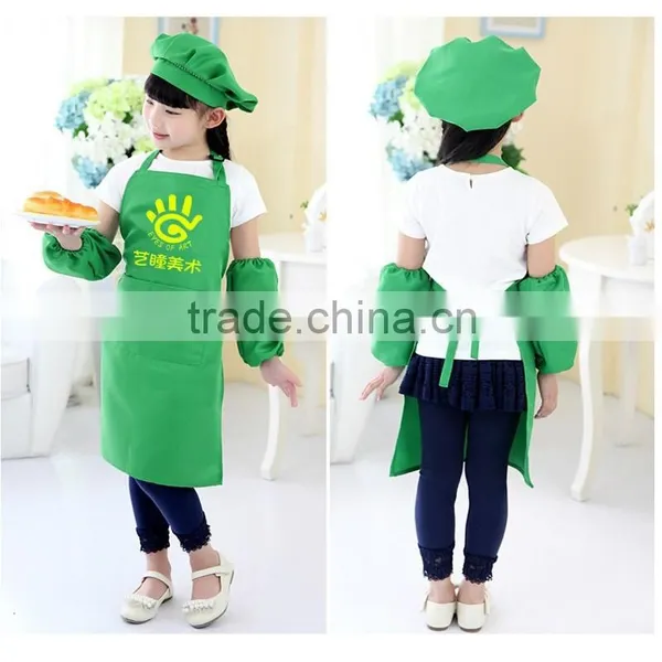 Cotton Kids Kitchen Apron, Length Adjustable Kid's Apron, Children's Painting Apron