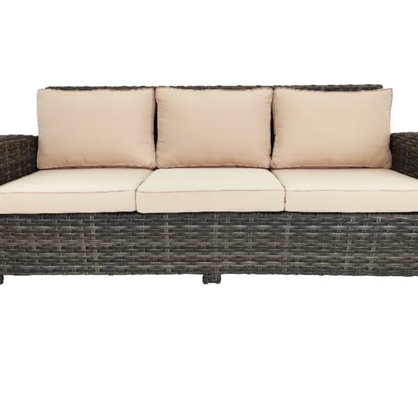 All Whether High Level Maual Weave Rattan Aluminium Sofa Garden Outdoor Furniture 4pcs Patio Set photo-3